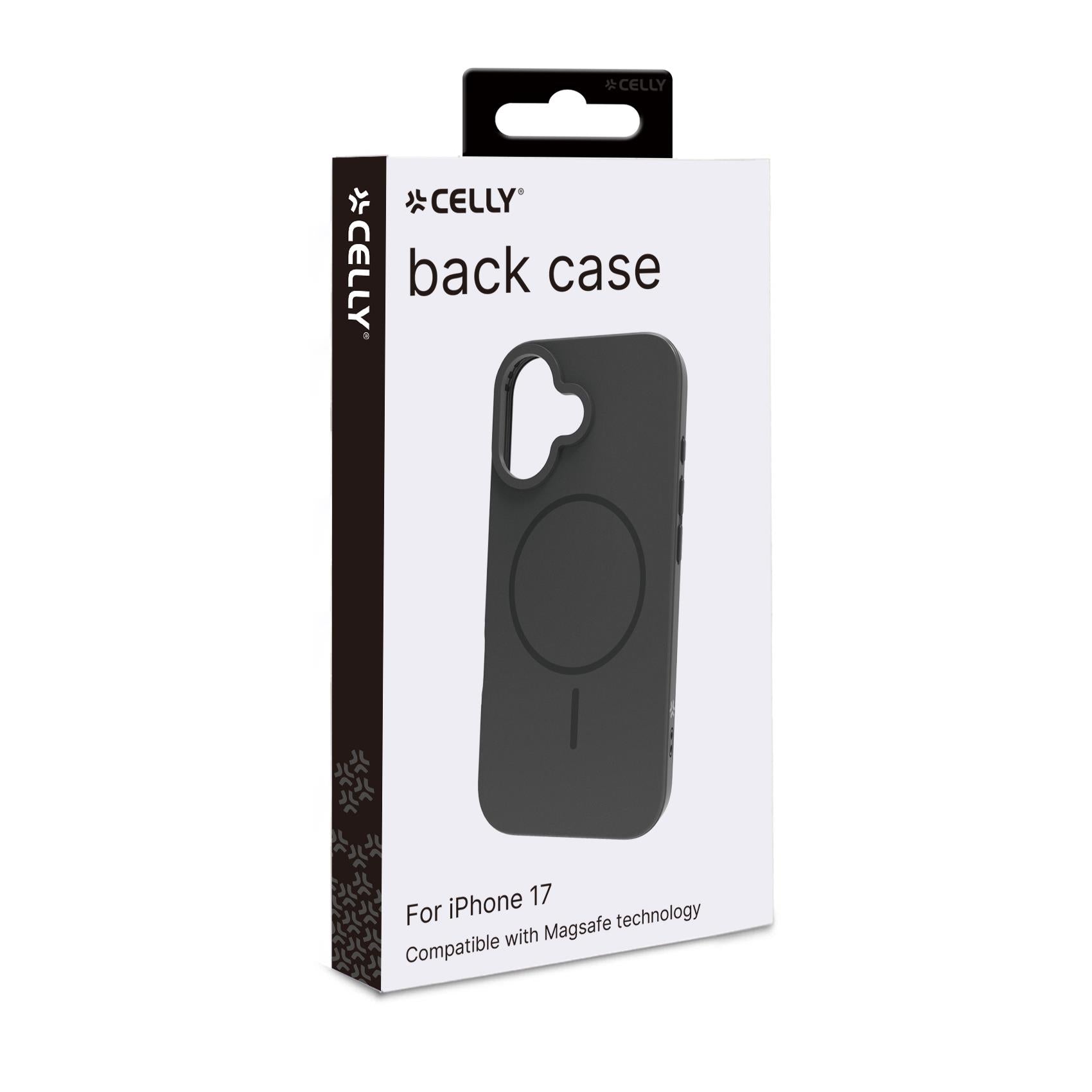 Celly MAGSLIM iPhone 17 Black Case