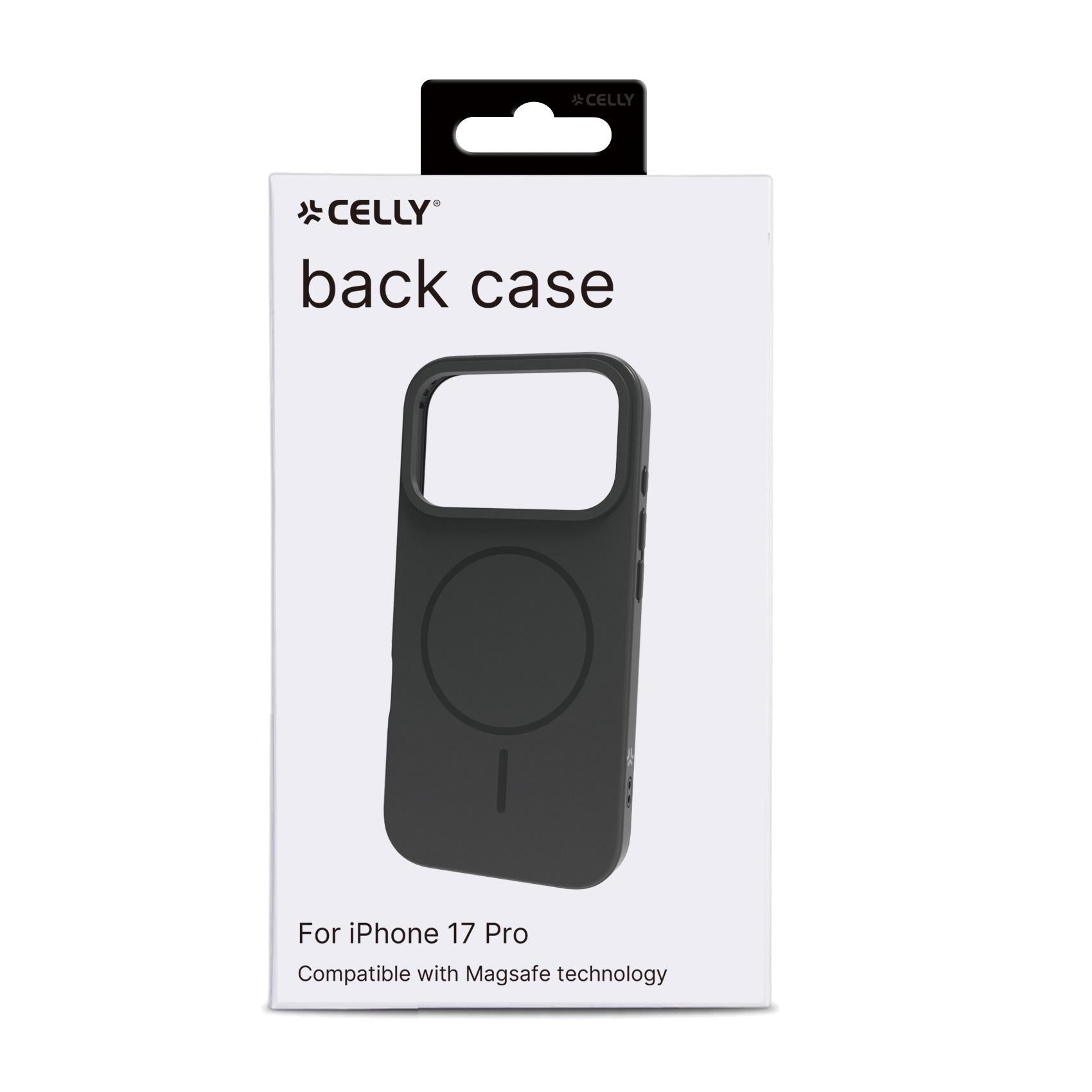 Celly MAGSLIM iPhone 17 Pro Black MagSafe Case