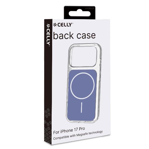 Celly MATCHMAG Slim, protective, color-matching case compatible with MagSafe technology for Apple iPhone 17 Pro Blue