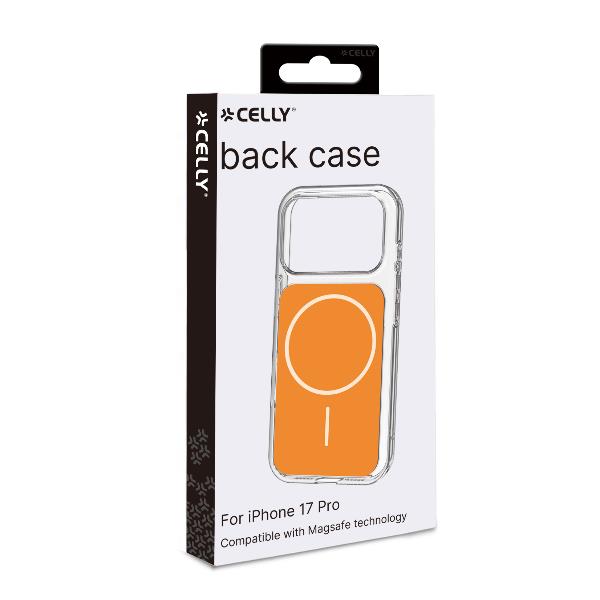 Celly MATCHMAG Slim, protective, color-matching case compatible with MagSafe technology for Apple iPhone 17 Pro Orange