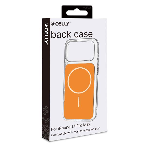 Celly MATCHMAG Slim, protective, color-matching case compatible with MagSafe technology for Apple iPhone 17 Pro Max Orange