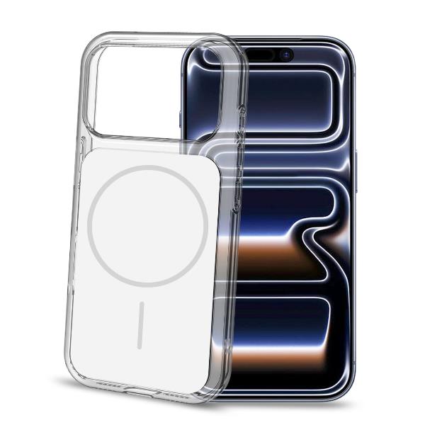 Celly MATCHMAG Slim, protective, color-matching case compatible with MagSafe technology for Apple iPhone 17 Pro Max White