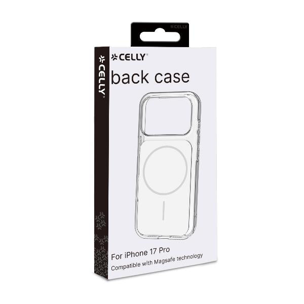 Celly MATCHMAG Slim, protective, color-matching case compatible with MagSafe technology for Apple iPhone 17 Pro White