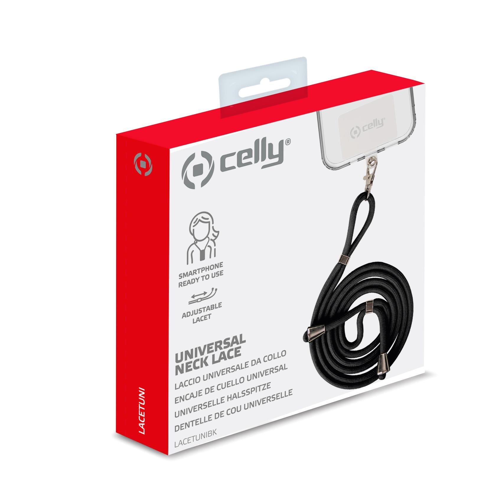 Celly LACET CASE UNIVERSAL BLACK