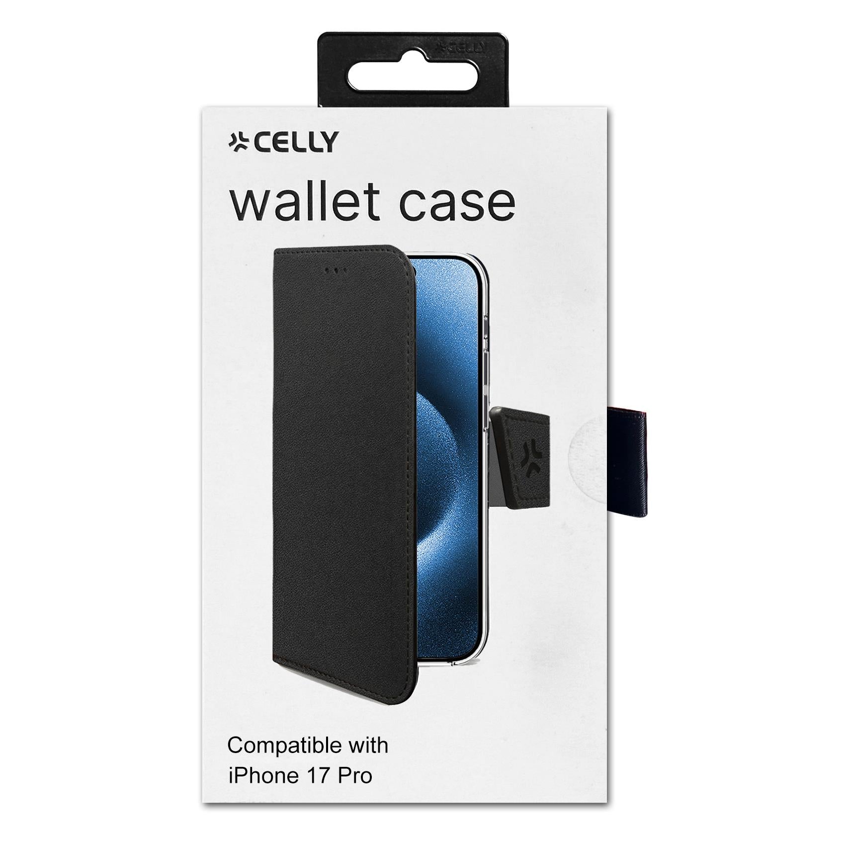 Celly WALLY Case iPhone 17 Pro Black