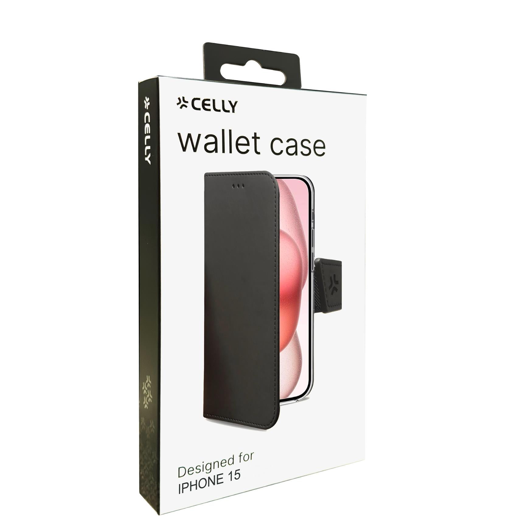 Celly WALLY CASE IPHONE 15 / 14 / 13 Black