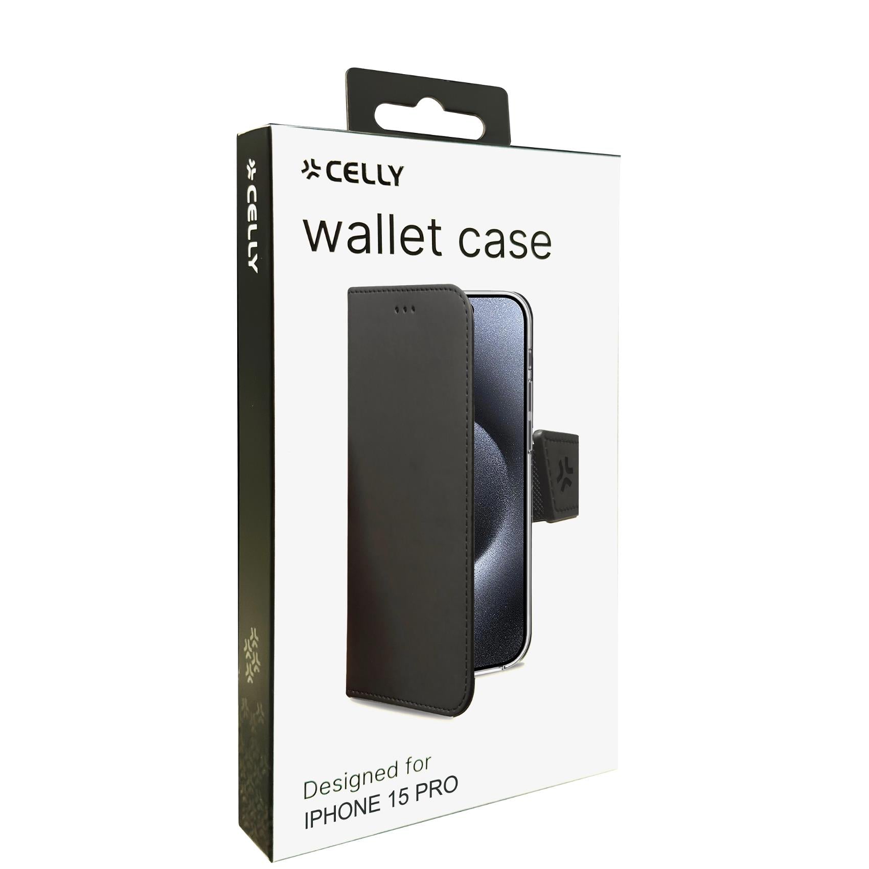 Celly WALLY CASE iPhone 15 Pro BK