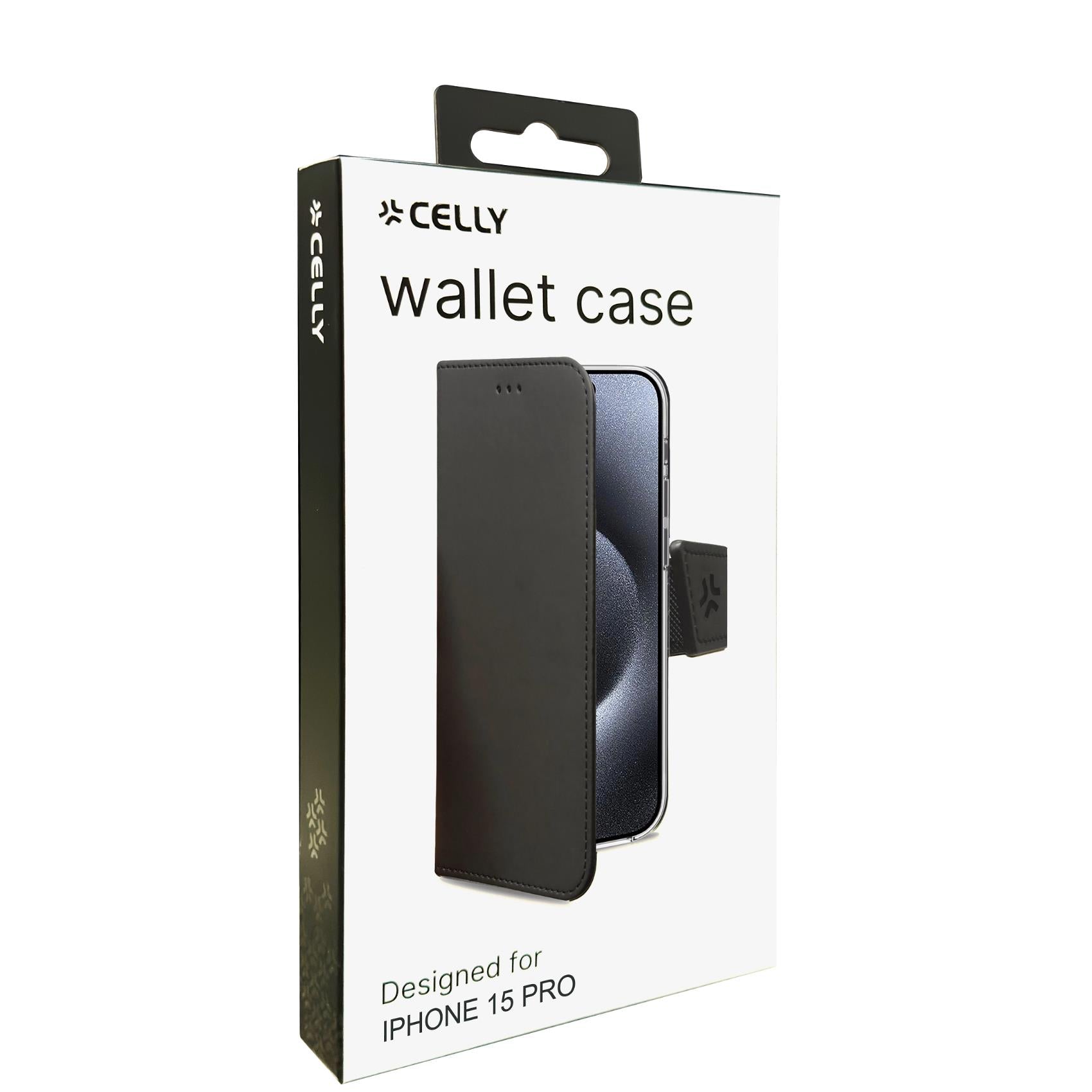 Celly WALLY CASE iPhone 15 Pro Black