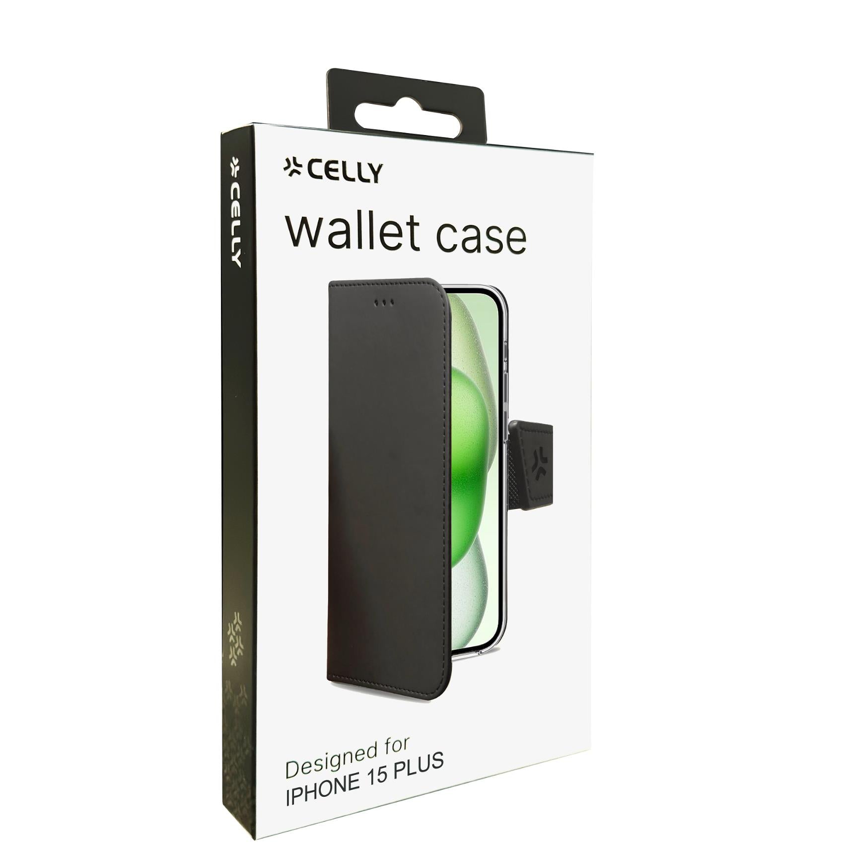 Celly WALLY CASE IPHONE 15 PLUS Black