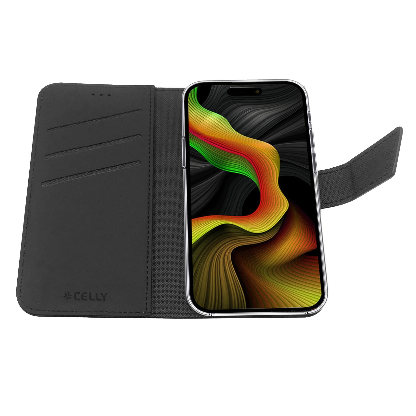 Celly WALLY CASE IPHONE 15 PRO MAX BK