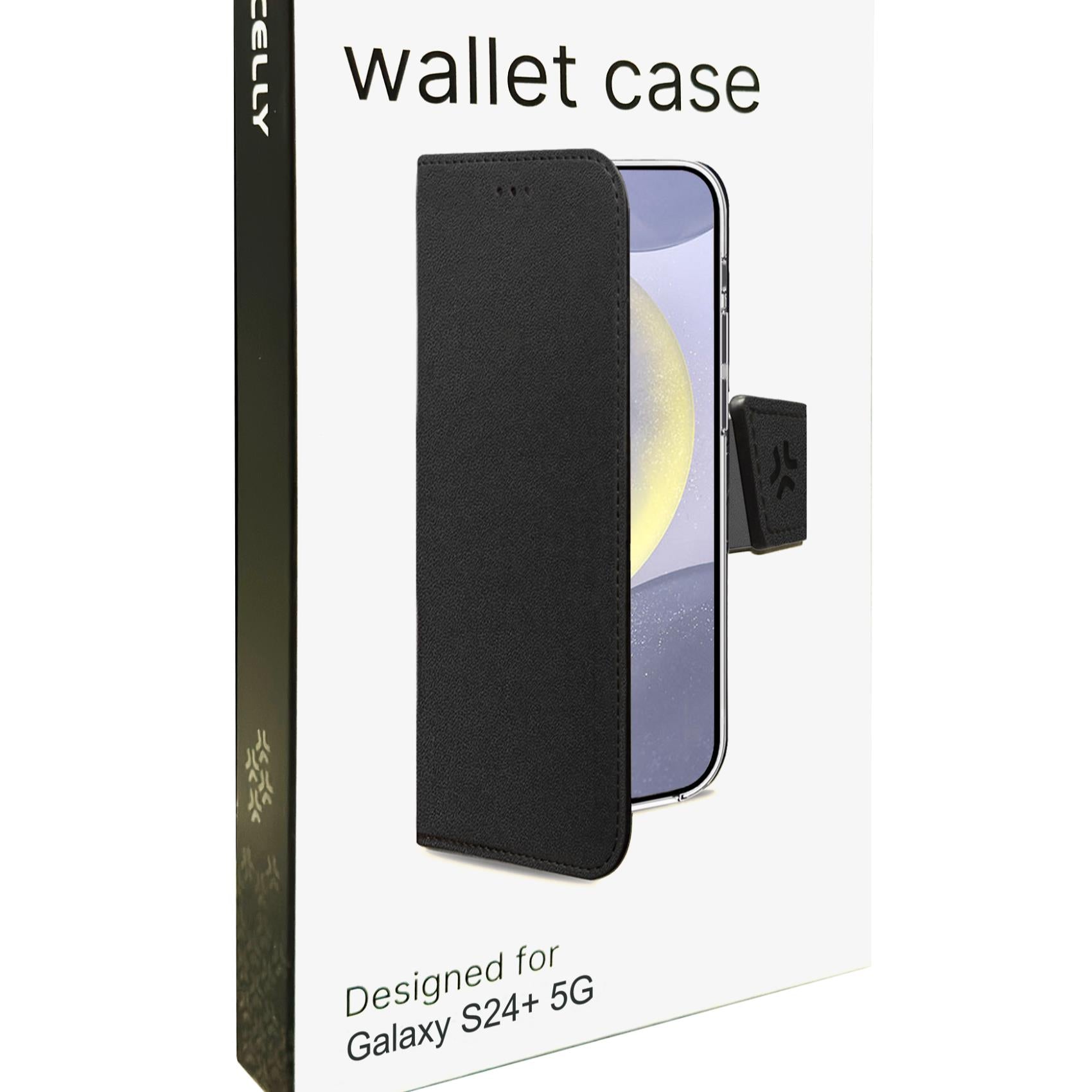 Celly Wally BookCase Samsung Galaxy S24+ 5G Black