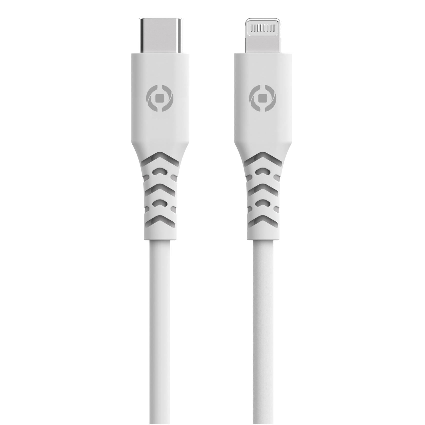 Celly GRSUSBCLIGHTWH - USB-C to lightning cable made with 100% recycled plastic 1,5m