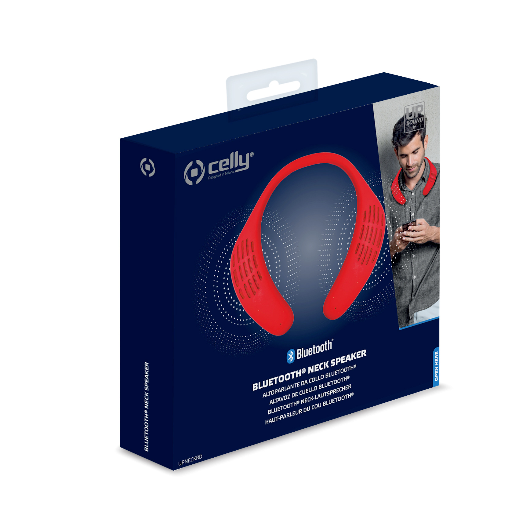 Celly BLUETOOTH NECK SPEAKER Red