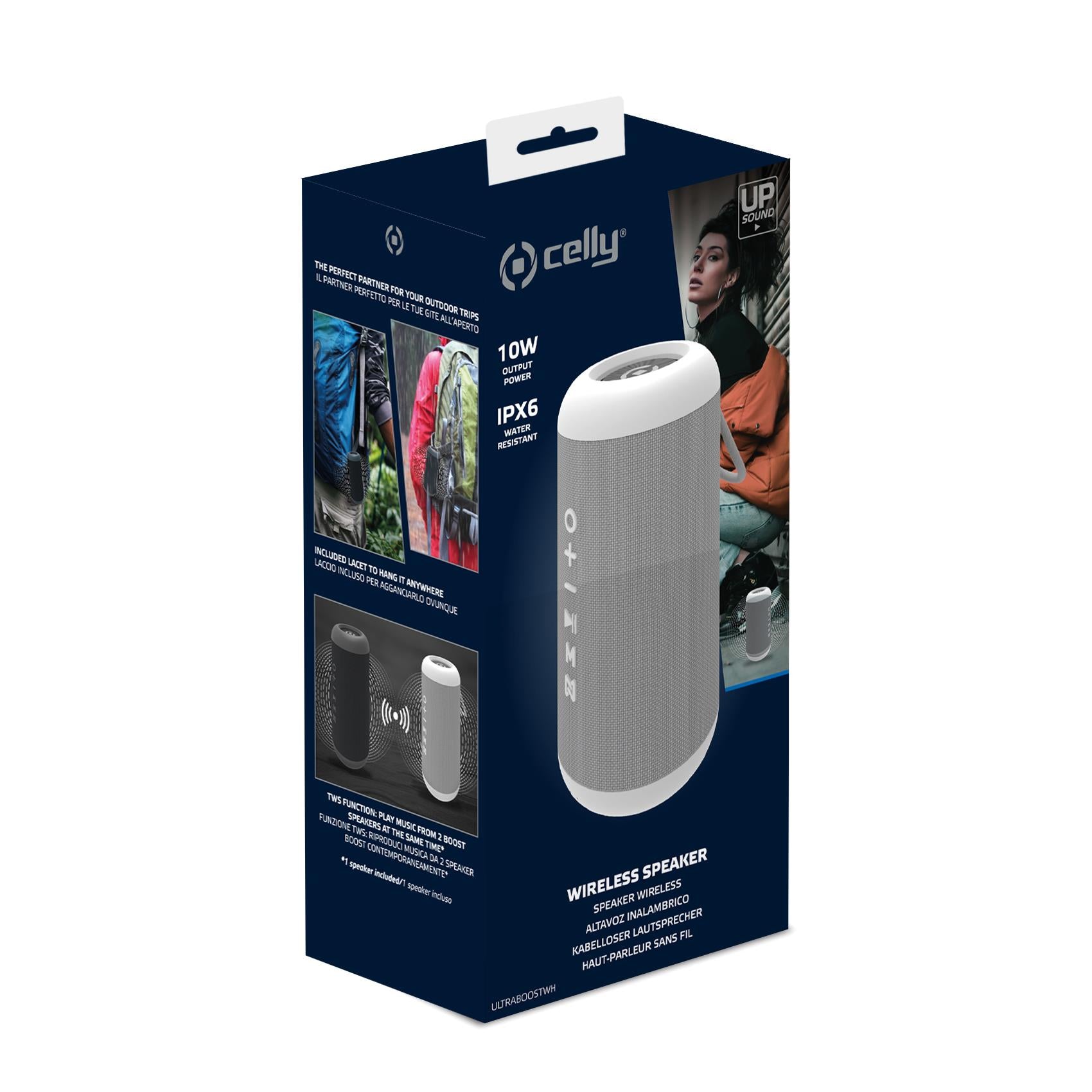 Celly ULTRABOOST WIRELESS SPEAKER 10W WH