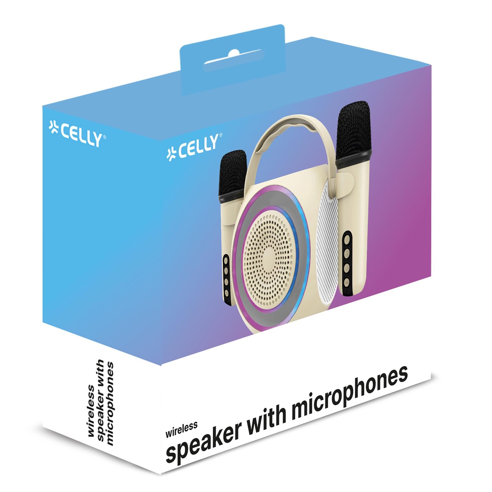 Celly PARTYMIC2 - Wireless Speaker with 2 microphones