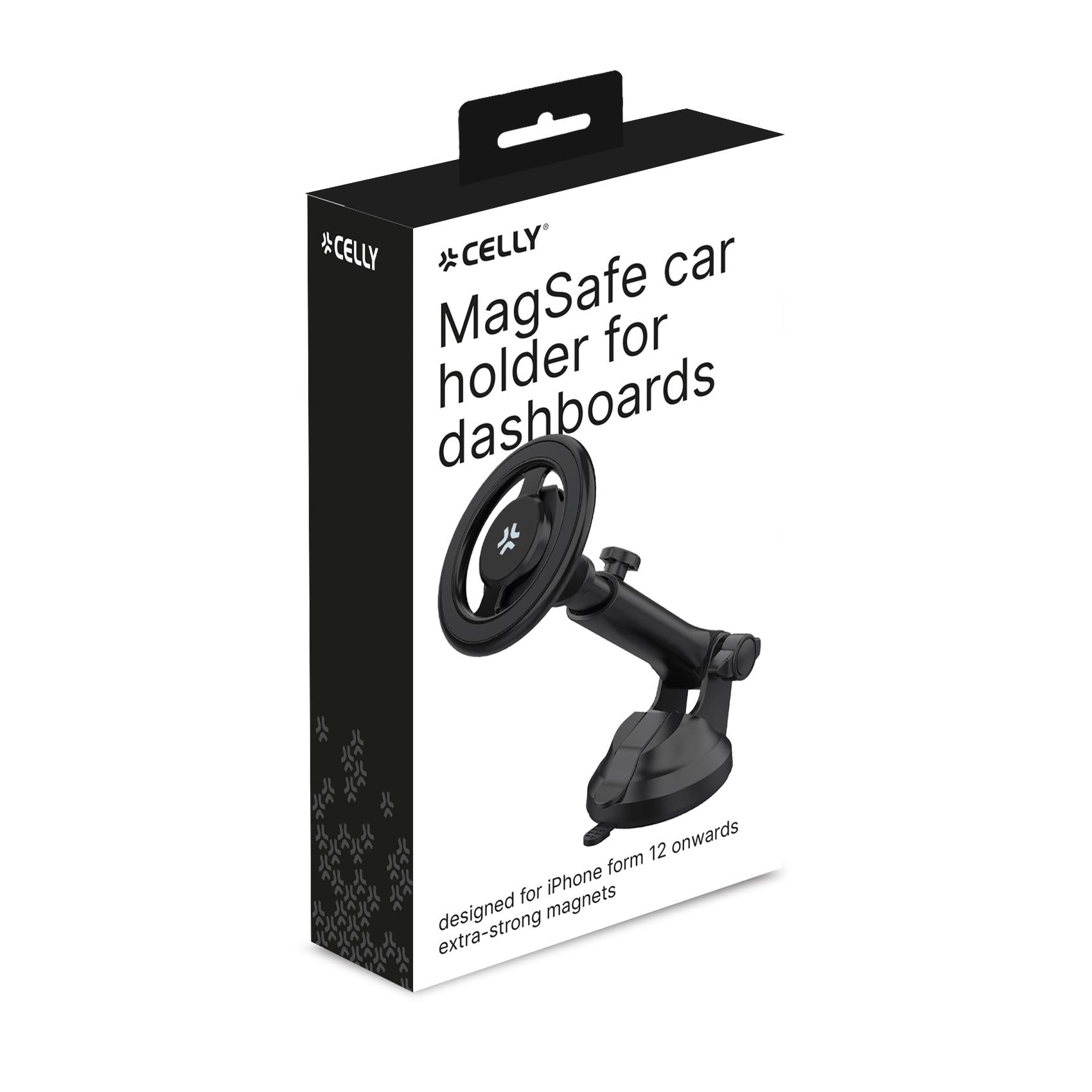 Celly GHOSTMAGPRODSBK - MagSafe Car Holder for Dashboards