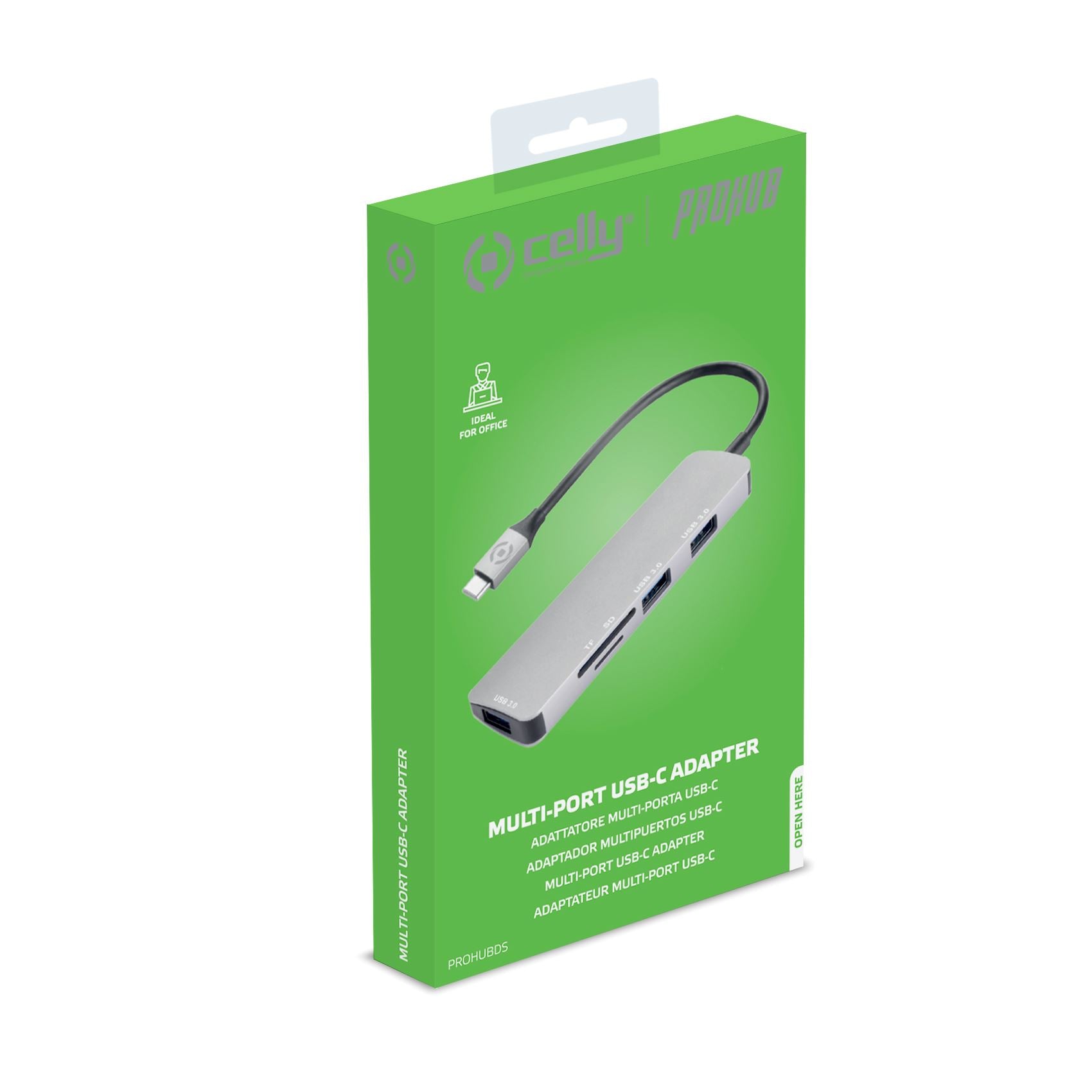 Celly PROHUB - USB-C Adapter