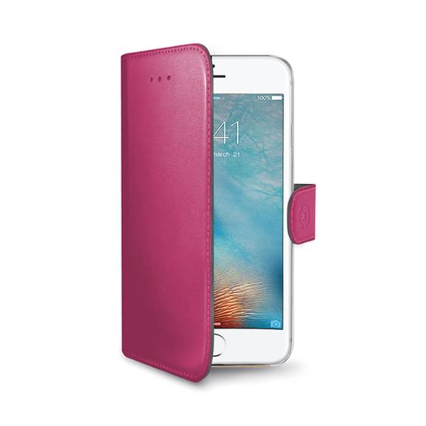 Celly Wally BookCase iPhone 7 Plus Pink