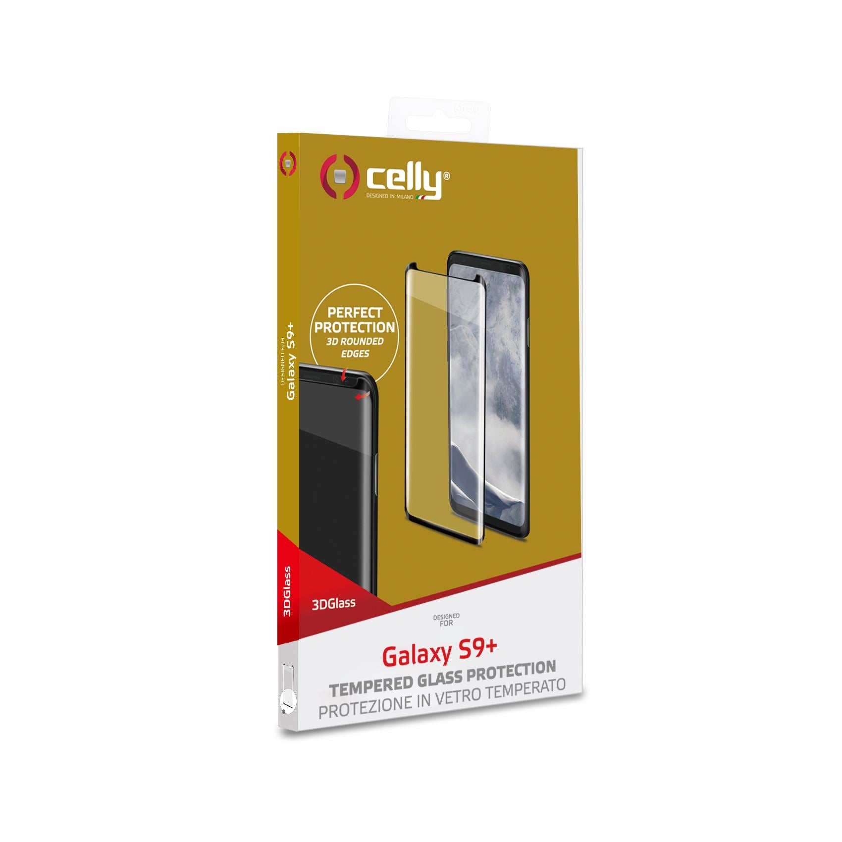 3D GLASS GALAXY S9+ BLACK