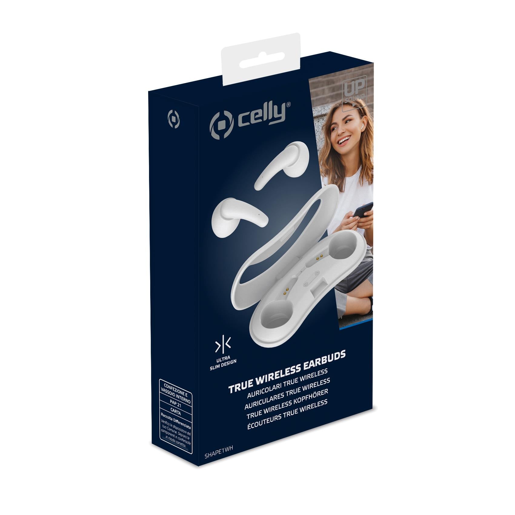 Celly TRUE WIRELESS DROP SHAPE WHITE