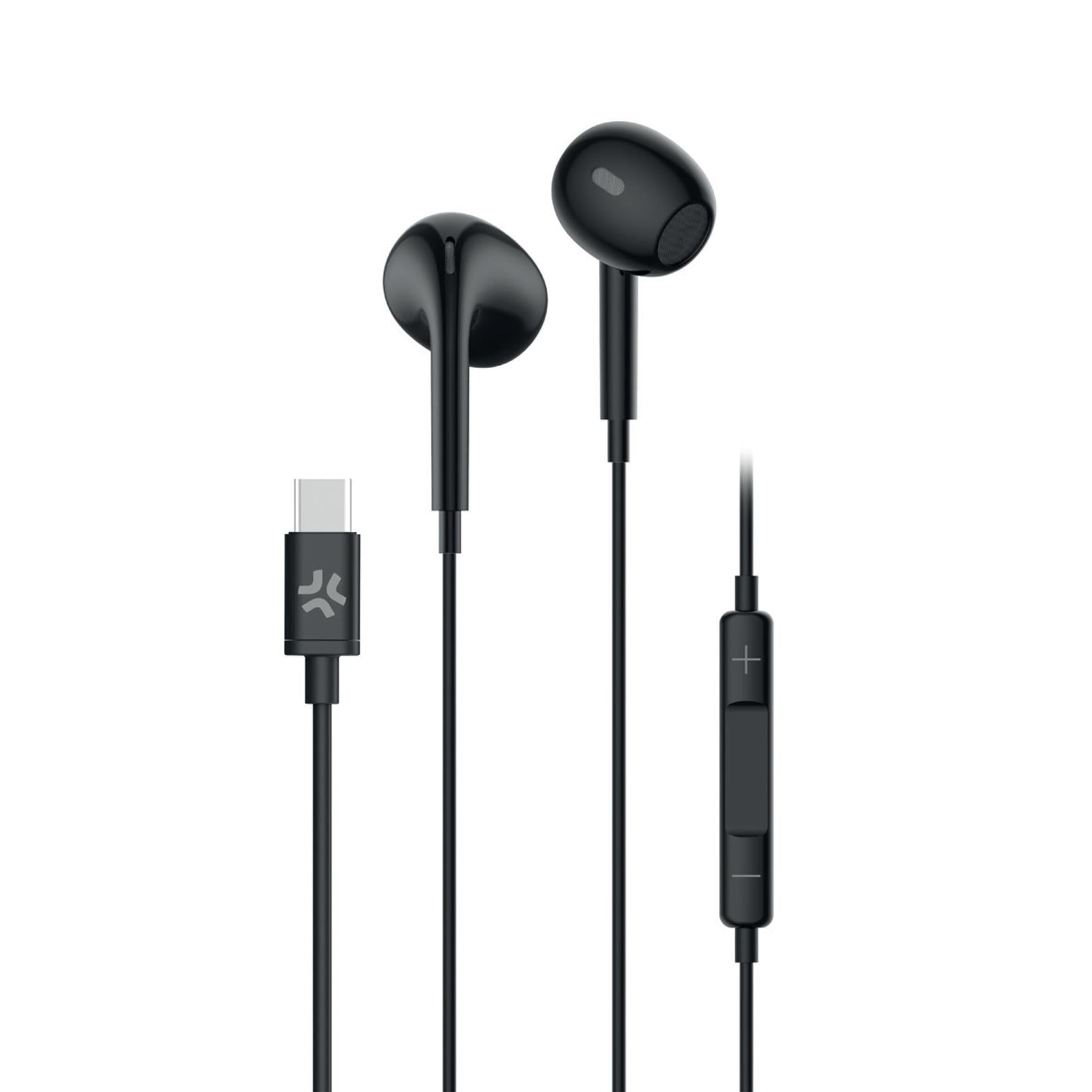 Celly UP1300TYPEC - USB-C Stereo Wired Earphones black