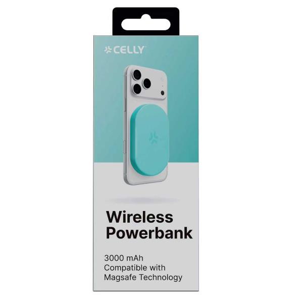 Celly MAGMINIPB3000TU - 5W Wireless Powerbank 3000 mAh
