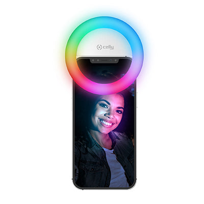 Celly SELFIE FLASH LIGHT RGB WHITE