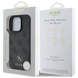 Case Guess HC PU 4G Small 4G and Classic for iPhone 16 Pro Max MagSafe black