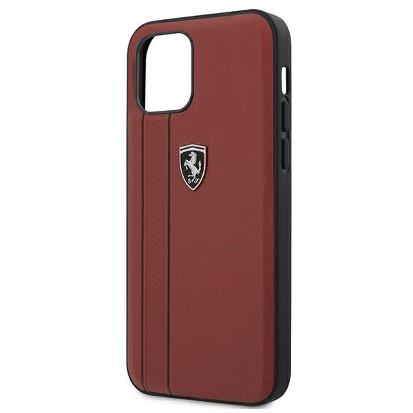 Ferrari FEODIHCP12MRE iPhone 12/12 Pro red hardcase Off Track Stripes