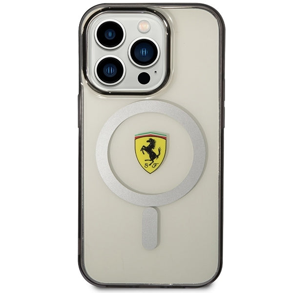 Ferrari FEHMP14XURKR iPhone 14 Pro Max black hardcase IMD Combi Magsafe (kopie)