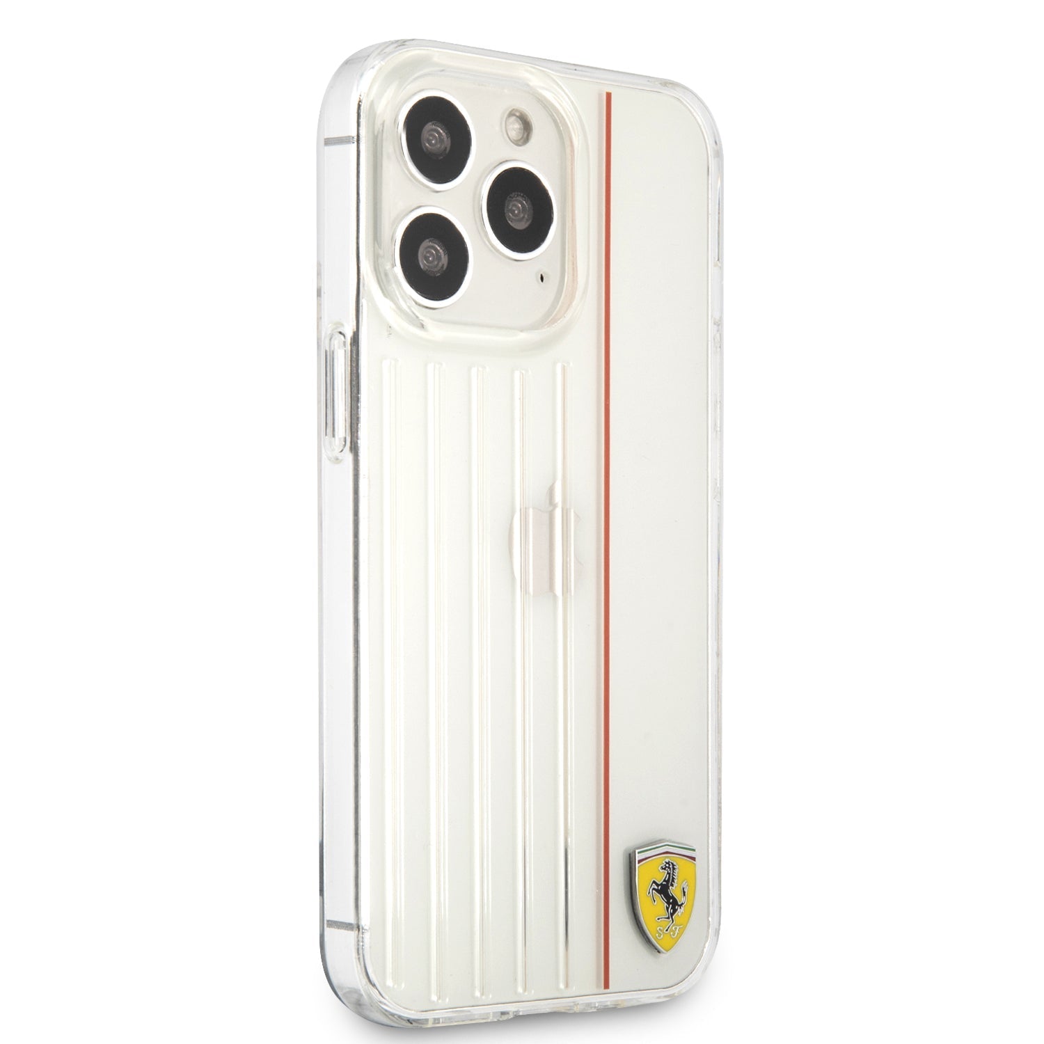 Ferrari FESBIHCP13XTRRE iPhone 13 Pro Max Hrad Case Red White 3D Lines Contrasted Red Line