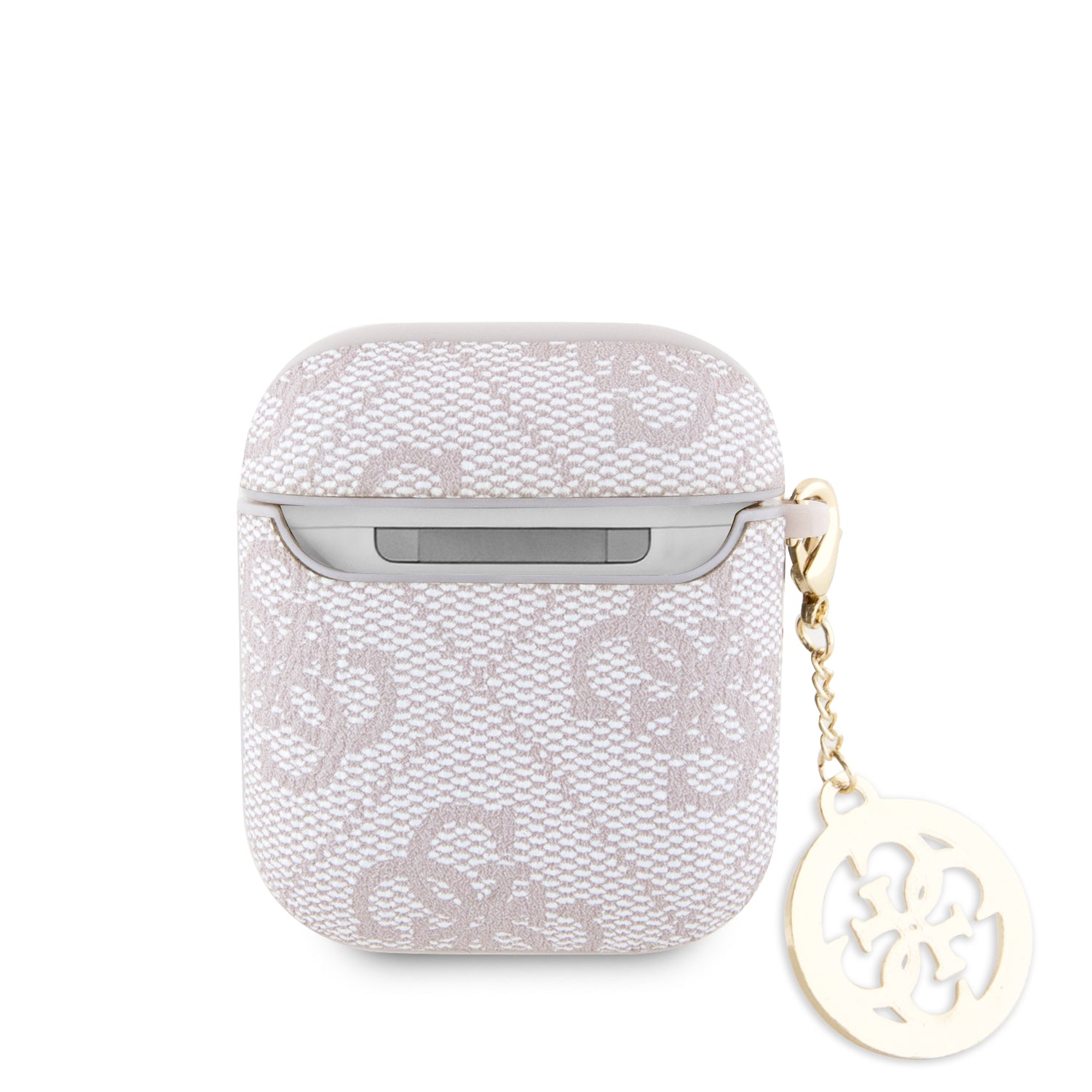 GUESS AIRPODS 1/2 PU 4G W/ STRASS CHARM PINK
