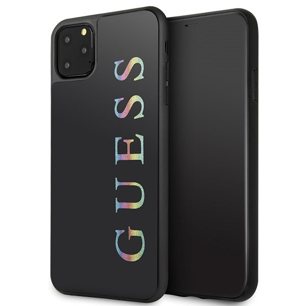 Guess GUHCN65LGMLBK iPhone 11 Pro Max black hard case Glitter Logo
