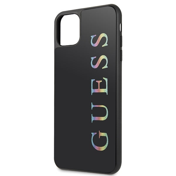 Guess GUHCN65LGMLBK iPhone 11 Pro Max black hard case Glitter Logo