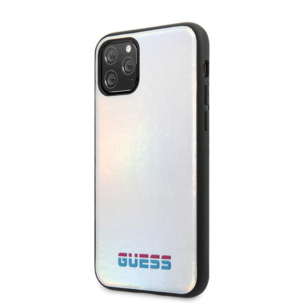 Guess GUHCN58BLD iPhone 11 Pro silver hard case Iridescent