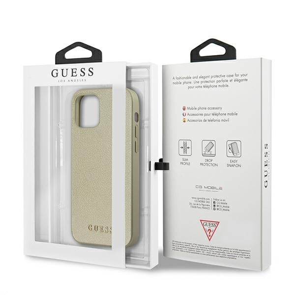 Guess GUHCP12LIGLGO iPhone 12 Pro Max gold hardcase Iridescent