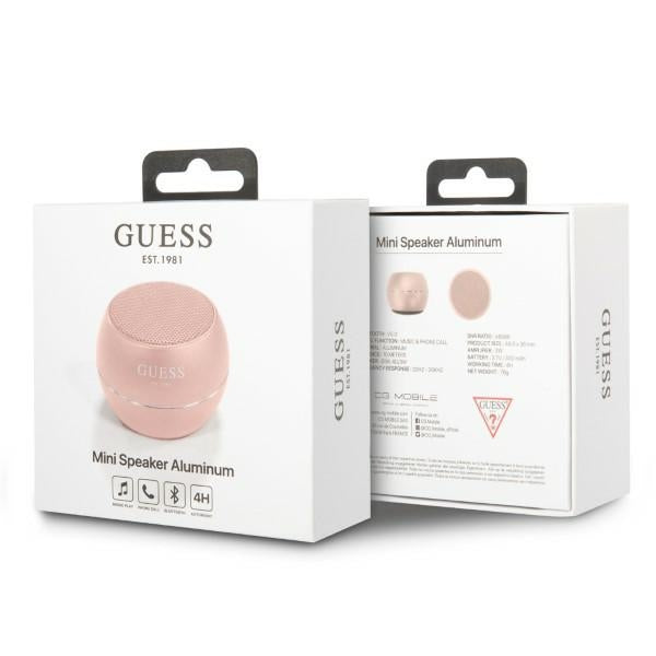 Guess Speaker Bluetooth GUWSALGEP Speaker mini Pink
