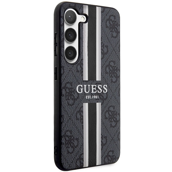 Guess GUHCS23MP4RPSK Galaxy S23+ S916 Black hardcase 4G Printed Stripe