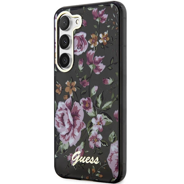 Guess GUHCS23SHCFWSK Galaxy S23 S911 hardcase Flower Collection