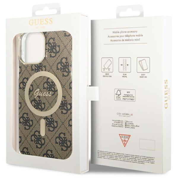 Guess GUHMP13XH4STW iPhone 13 Pro Max /brown hardcase 4G MagSafe