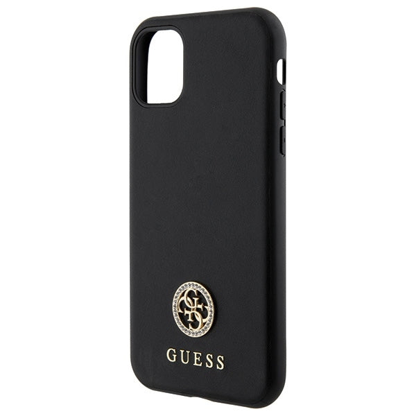 Guess GUHCN61PS4DGPK iPhone 11 / Xr black hardcase Strass Metal Logo