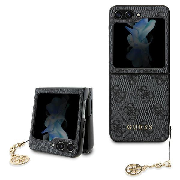 Guess GUHCZF5GF4GGR F731 Z Flip5 grey hardcase 4G Charms Collection