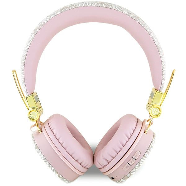 Guess earphones Bluetooth GUBH704GEMP pink 4G Metal Logo