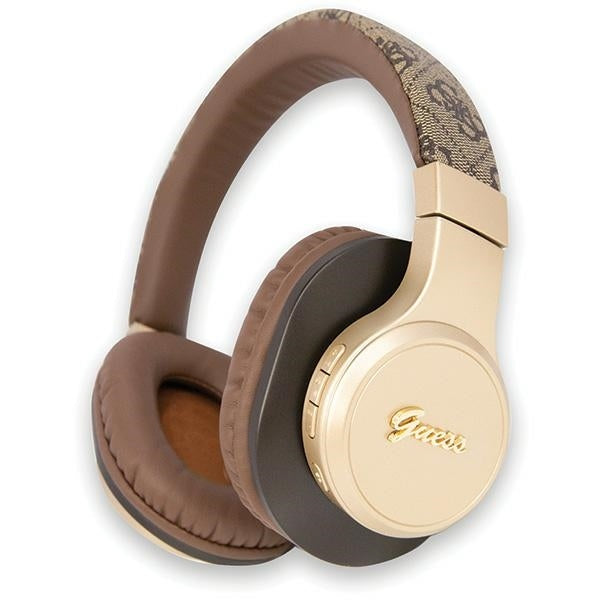 Guess on-ear headphones Bluetooth GUBH604GEMW brown 4G Script
