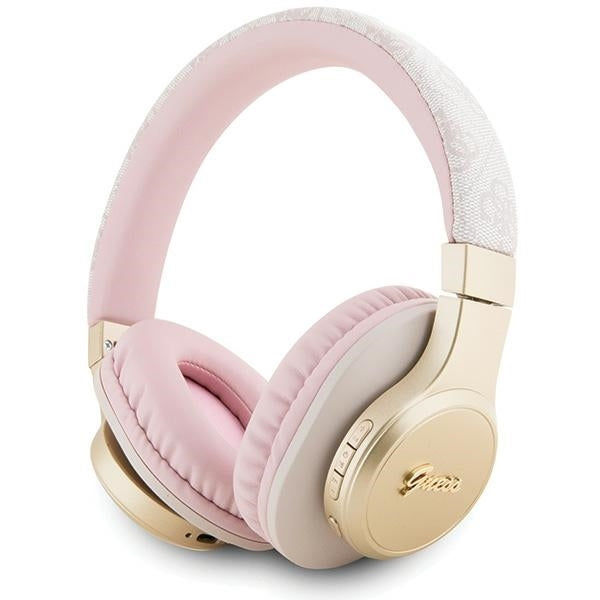 Guess on-ear headphones Bluetooth GUBH604GEMP Pink 4G Script