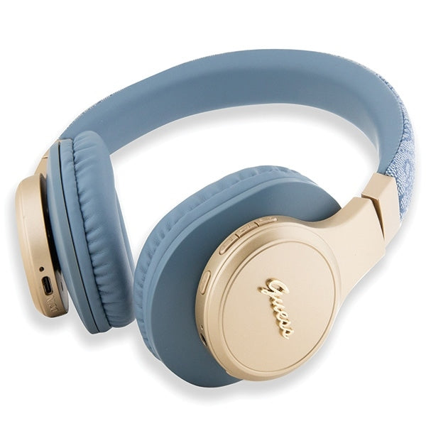 Guess on-ear headphones Bluetooth GUBH604GEMB blue 4G Script
