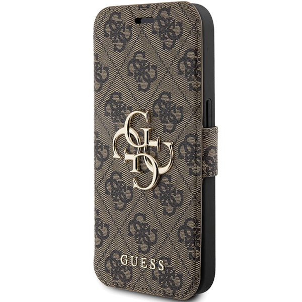Guess GUBKP15L4GMGBR iPhone 15 Pro book book 4G Metal Logo