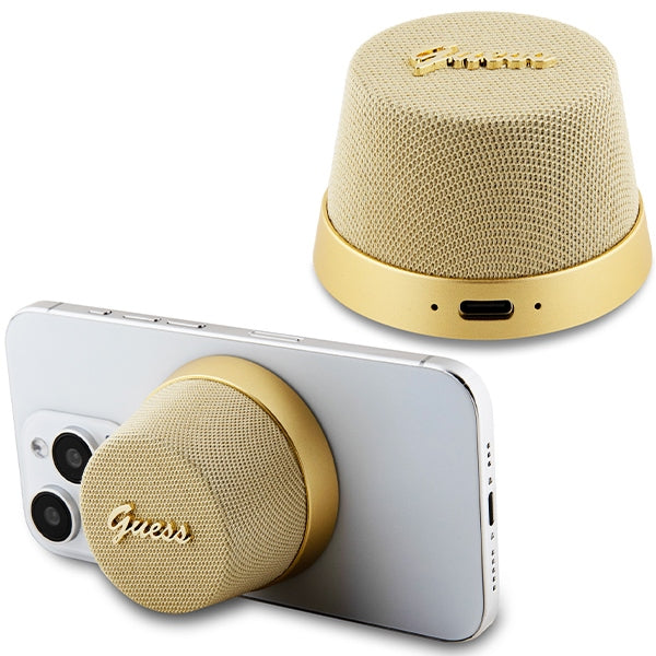 Guess Bluetooth GUWSC3ALSMD Speaker Stand Gold Magnetic Script Metal