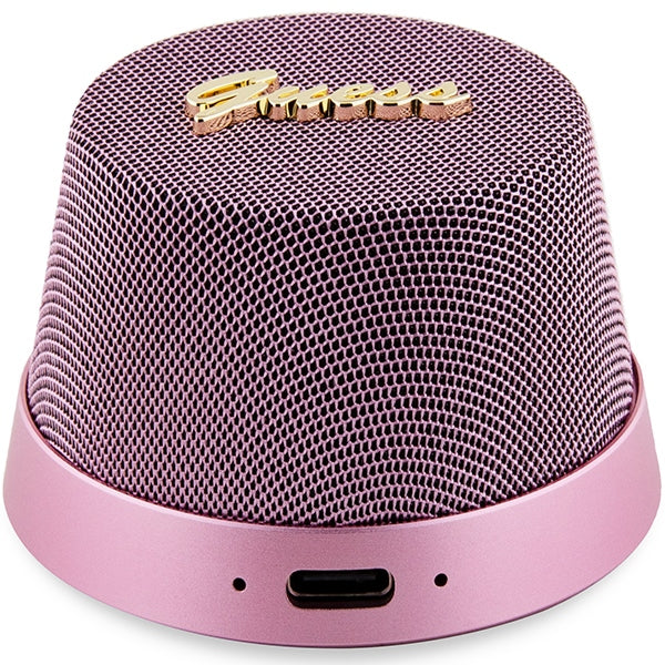 Guess Bluetooth GUWSC3ALSMP Speaker Stand Pink Magnetic Script Metal