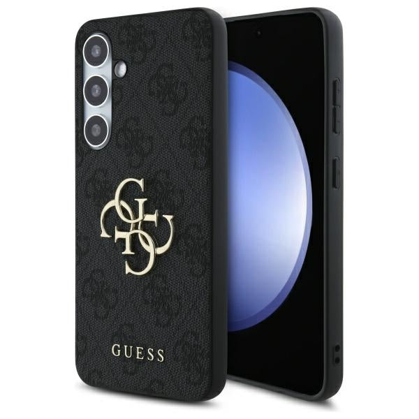 Guess GUHCS25FE4GMGGR S25 FE Black hardcase 4G Big Metal Logo